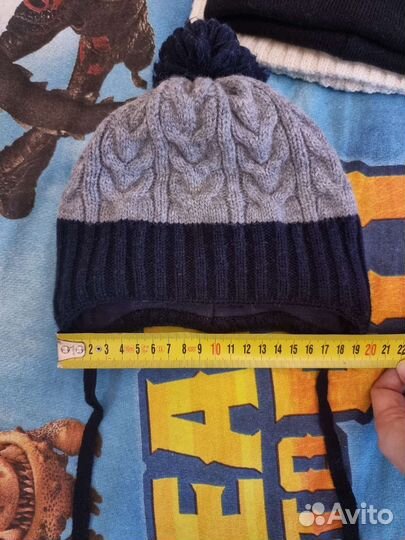 Шапки на мальчика 6-12 мес