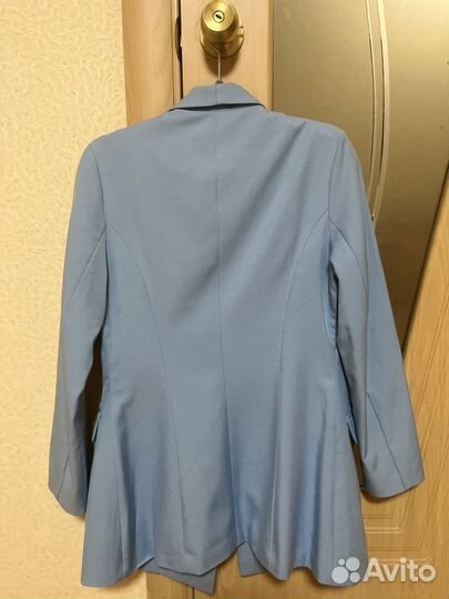 Пиджак женский 42 голубой