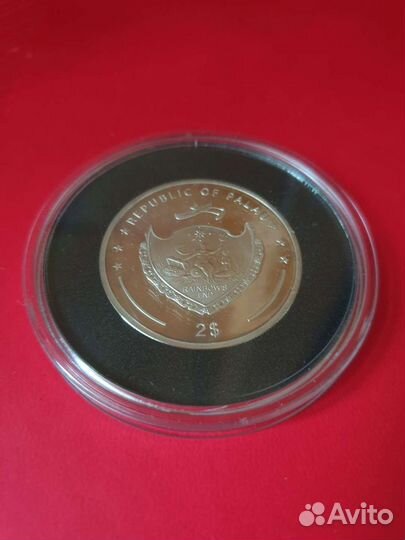 Монета серебряная 