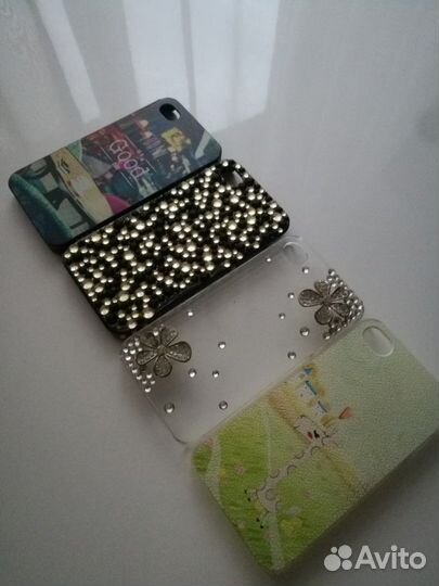 Чехлы (накладки) твердые на айфон 4S