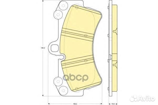 6115489 Колодки тормозные audi Q7/volkswagen TO