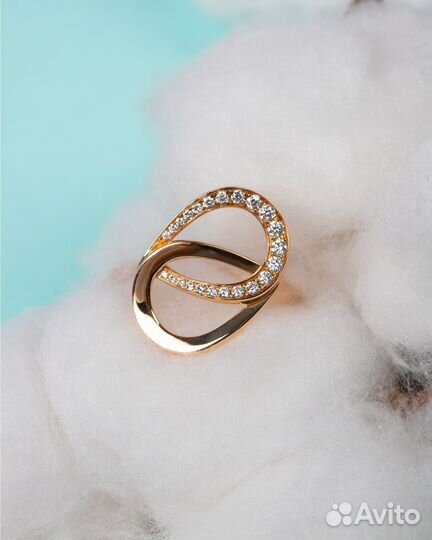 Золотое кольцо с бриллиантами 0.30ct Montblanc