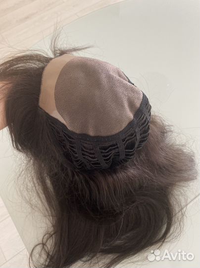 Парик из натуральных волос длинный