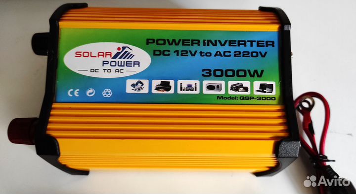 Инвертор 12/220v 3000Вт