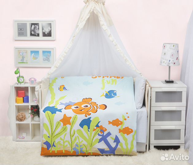 Новый комплект в детскую кроватку Disney