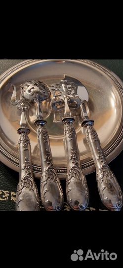 Столовое антикварное серебро 800проба