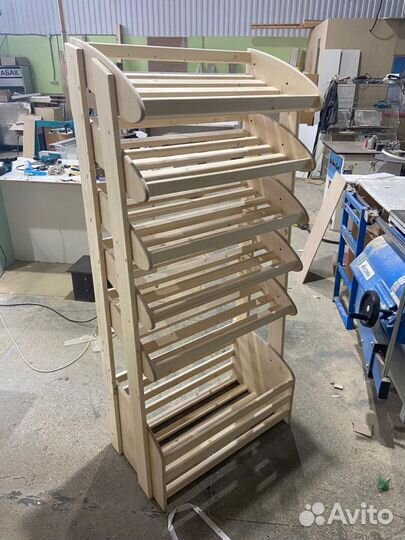 Стеллаж хлебный деревянный