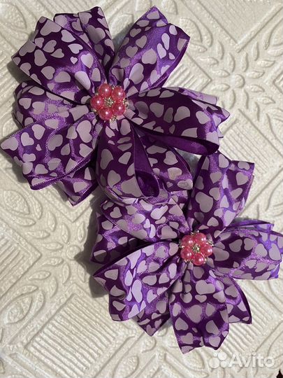 Бантики для волос ручной работы