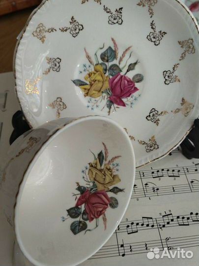 Чайная пара антиквариат Wood & Sons England