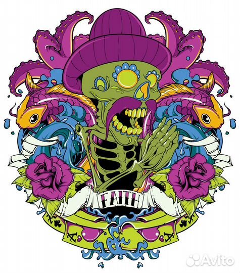 Макеты/Шаблоны для печати на футболках и кружках