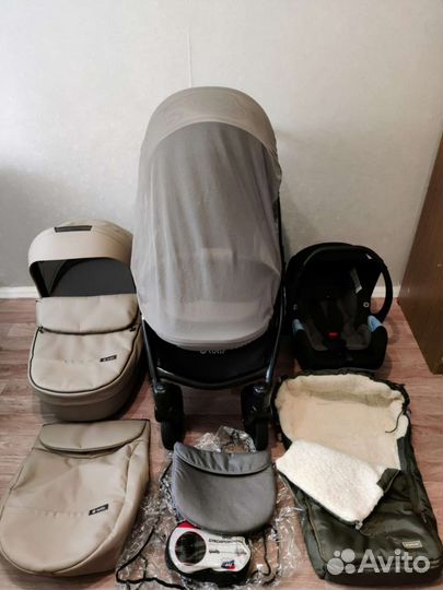 Коляска Tutis viva life 3 в 1 экокожа
