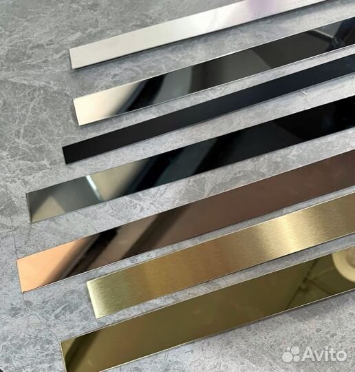 Полоса под латунь, золото, хром