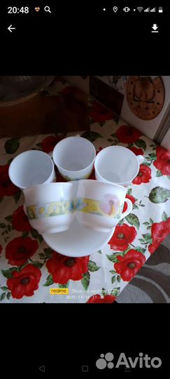 Чайные чашки с блюдцами СССР