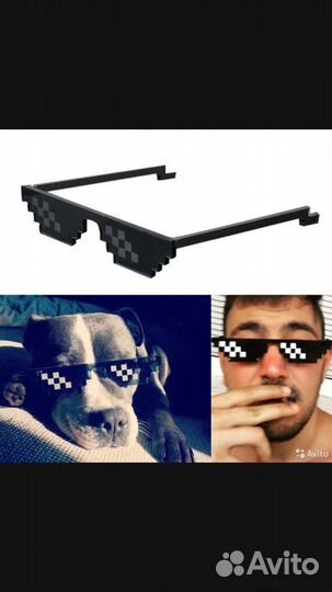 Пиксельные очки крутости Тhug Lifе, Likе а bоss