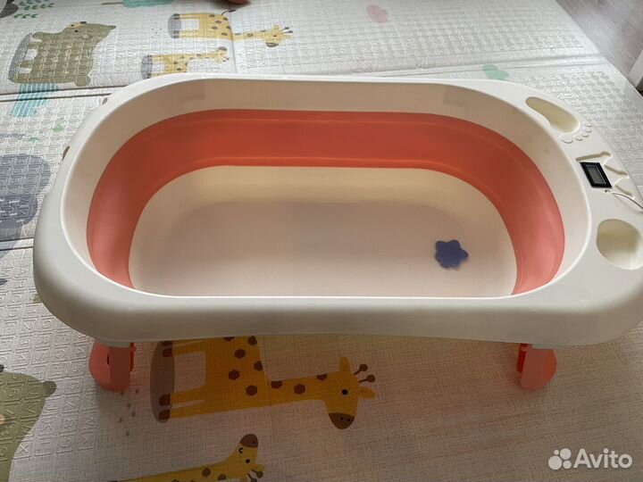 Ванночка для купания складная с матрасиком