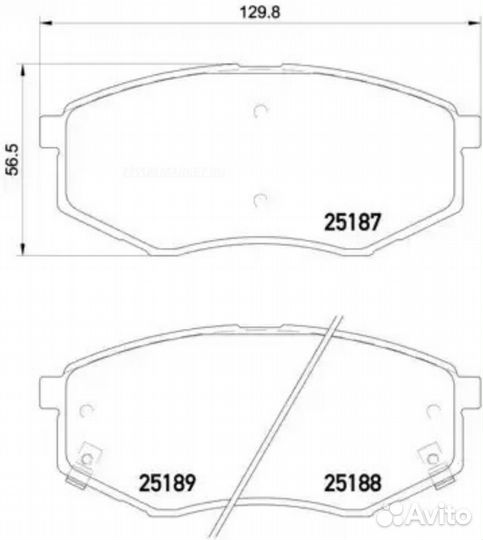 Brembo P 30 055 Колодки тормозные дисковые перед