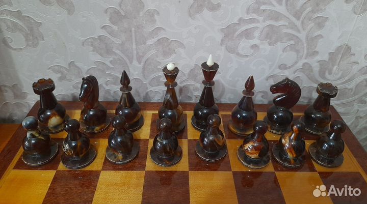 Шахматы янтарные СССР