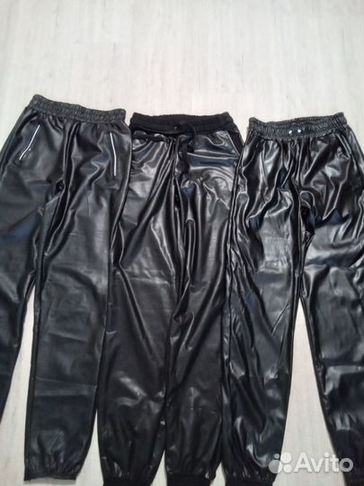Брюки кожаные