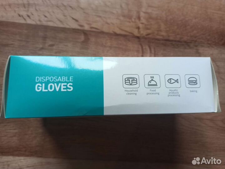Перчатки виниловые одноразовые M