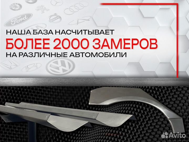 Ремонтные арки на Hyundai Terracan 1 задние