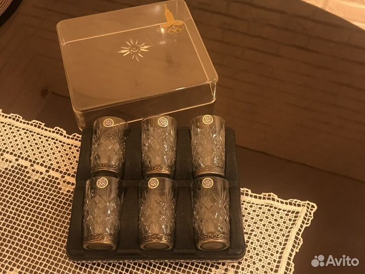 Хрустальные стопки Олимпиада 80