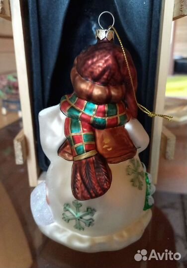 Ёлочная игрушка Снеговик новая большая