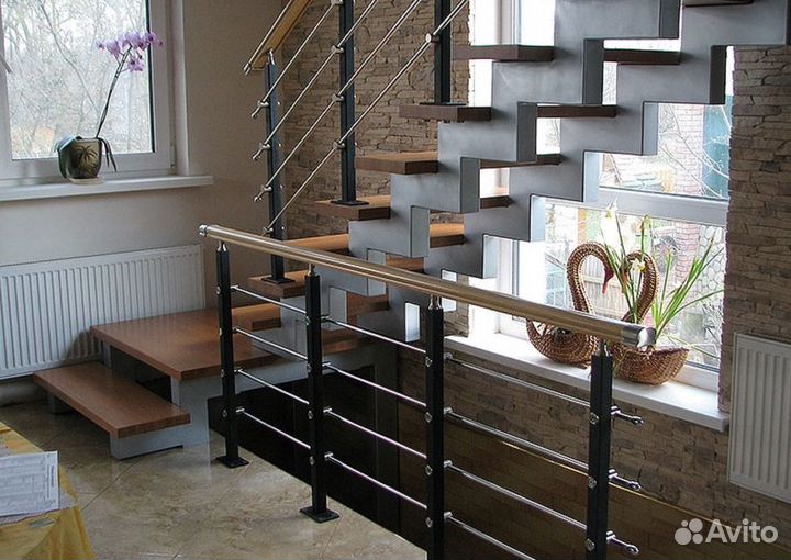 Металлокаркас Лестницы на Второй Этаж