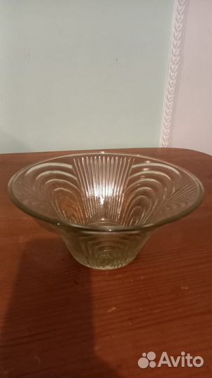 Ваза фруктовница Уршельский стекольный завод СССР