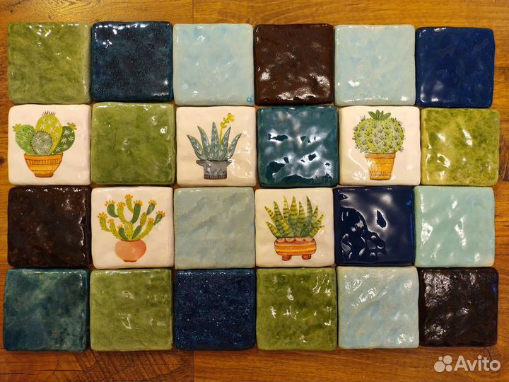 Майолика. Плитка для кухни ручной работы