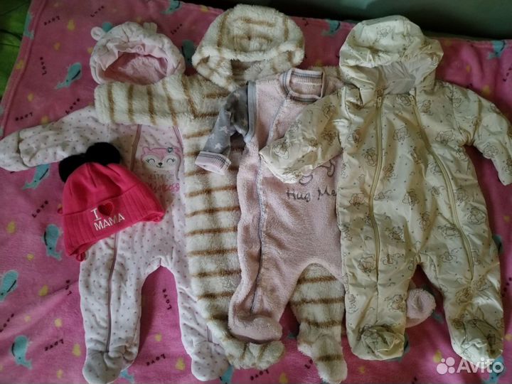 Огромный пакет вещей для девочки от 0 до 9 месяц