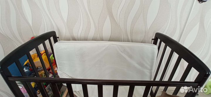 Матрас с наматрасником 120*60