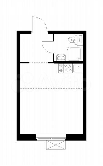 Квартира-студия, 23,6 м², 27/33 эт.