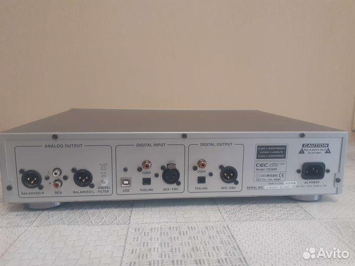 Проигрыватель компакт дисков, цап CEC CD 3800