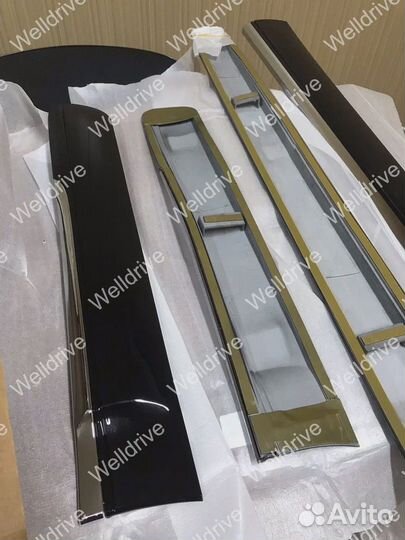 Молдинги Toyota Prado 150 стиль Lexus черные