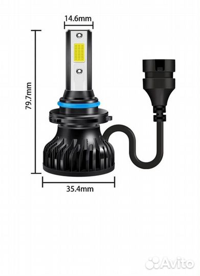 Светодиодная лампа LED H11 H9 H8