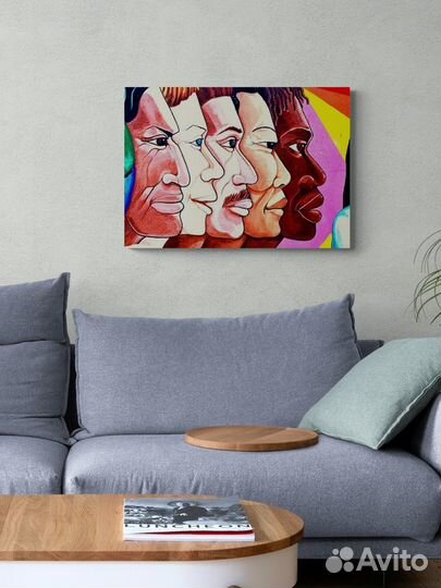 Картина Арт лица разных национальностей