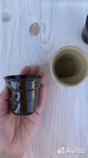 Стакан для эспрессо мятый revol Франция фарфор