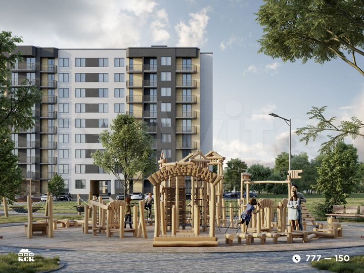 2-к. квартира, 53,6 м², 7/9 эт.