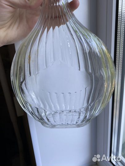 Стеклянная бутылка для декора декупаж