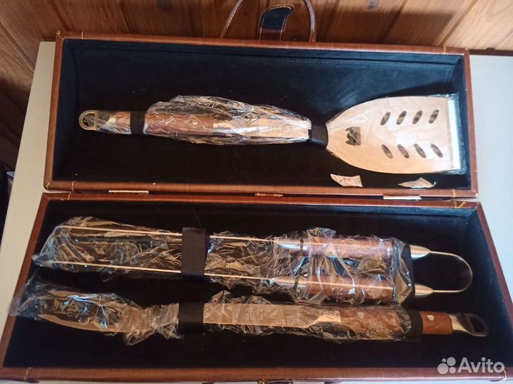 Набор для барбекю Gipfel в кожаном кейсе