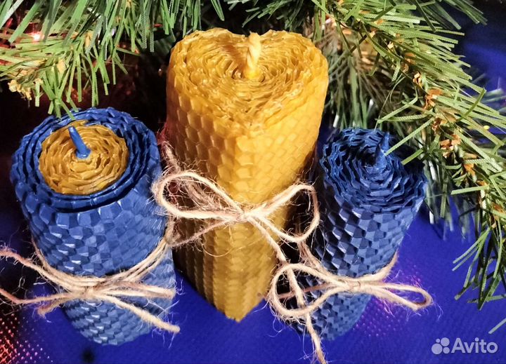 Свечи восковые из вощины