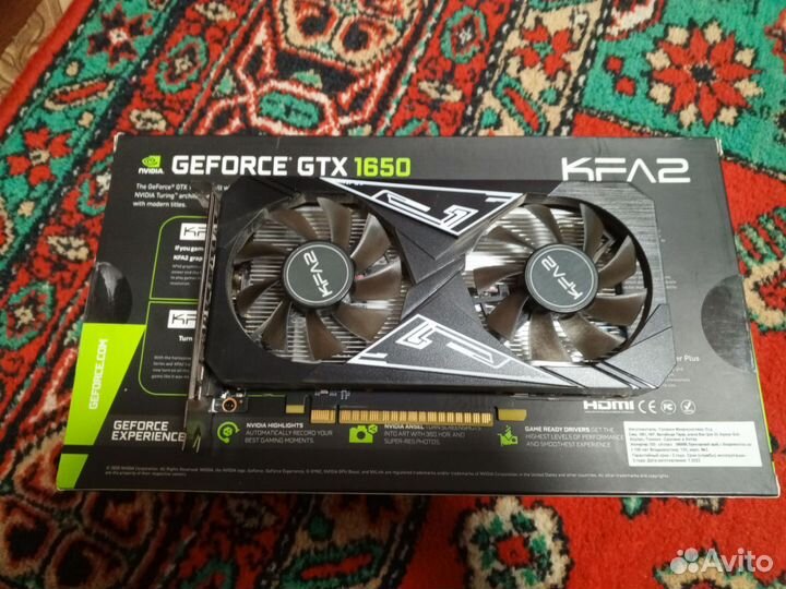 Видеокарта gtx 1650 4gb