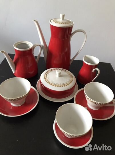 Кофейный сервиз гдр фарфор