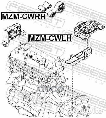 Подушка двигателя правая (гидравлическая) mzmcw