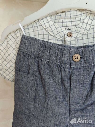 Комплект мальчику лён, c&a из Германии, 62, 86