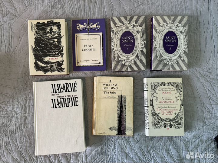 Книги на французском, испанском и английском