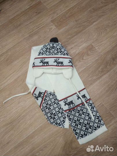 Комплект шапка, шарф