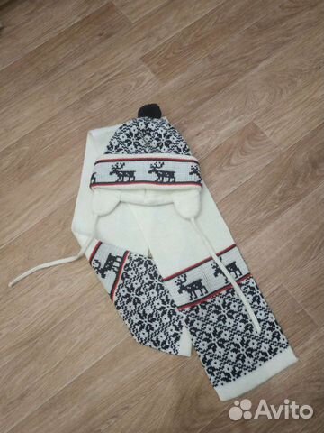 Комплект шапка, шарф