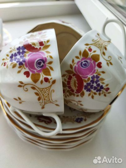 Сервиз чайный Вербилки СССР 21 предмет