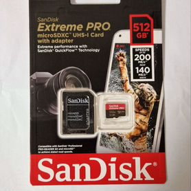 Карта памяти Sandisk Extreme Pro 512